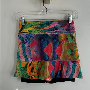 Donna Jo Abstract Multicolored Pickleball Tennis Skort